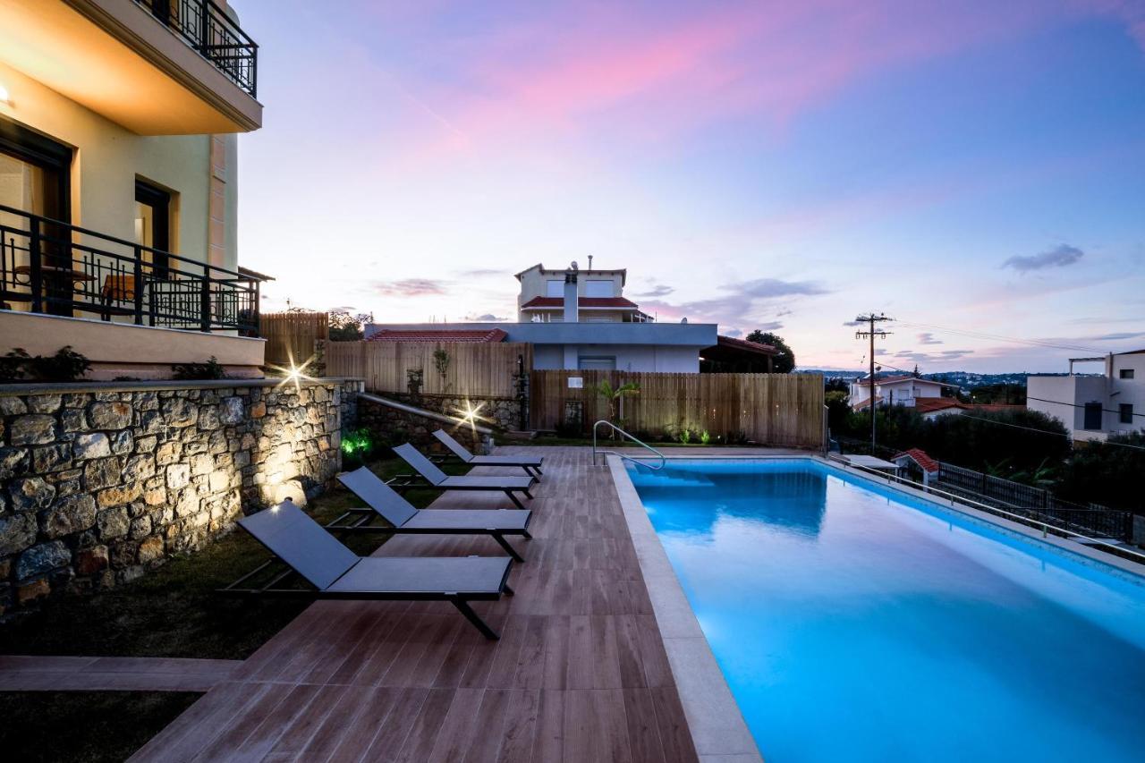 Siena Pool Villa Koskinou  Bagian luar foto